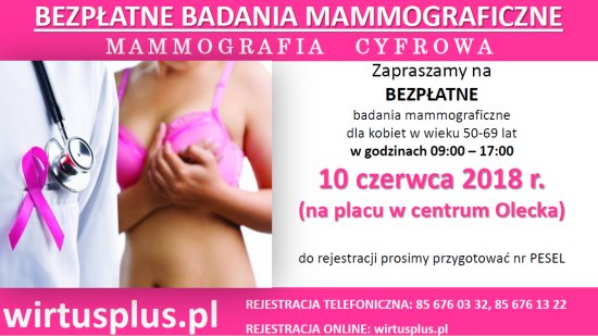 badanie mammograficzne plakat